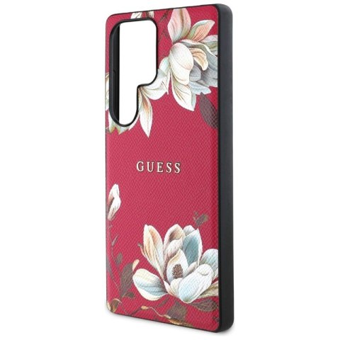 Guess Grained Printed Flower Pattern MagSafe - Etui do Samsung Galaxy S25 Ultra (fuksja) Guess Grained Printed Flower Pattern MagSafe - Etui do Samsung Galaxy S25 Ultra (fuksja)