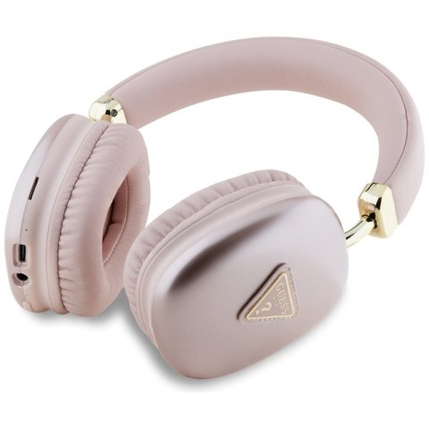 Guess Metallic Triangle Logo - Bezprzewodowe słuchawki nauszne Bluetooth V5.3 (różowy) Guess Metallic Triangle Logo - Bezprzewodowe słuchawki nauszne Bluetooth V5.3 (różowy)