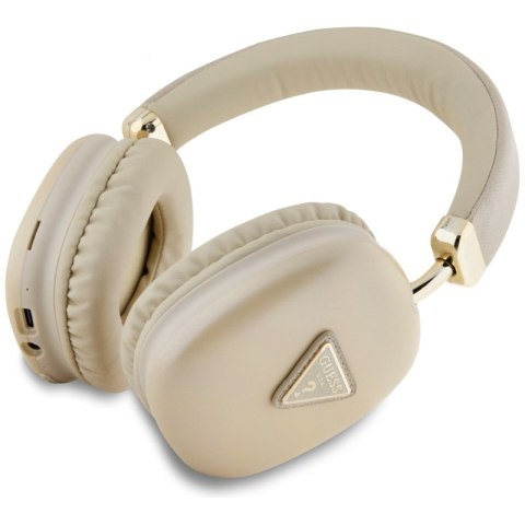 Guess Metallic Triangle Logo - Bezprzewodowe słuchawki nauszne Bluetooth V5.3 (złoty) Guess Metallic Triangle Logo - Bezprzewodowe słuchawki nauszne Bluetooth V5.3 (złoty)