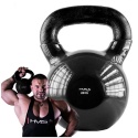 KNV24 Kettlebell 24 kg HMS żeliwny winylowy czarny trening siłowy