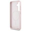Karl Lagerfeld Silicone Double Heads And Circle MagSafe - Etui Samsung Galaxy S25 (różowy)