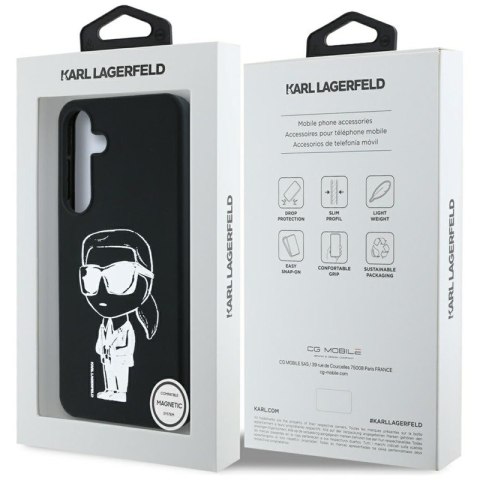 Karl Lagerfeld Silicone Graffiti Ikonik Printed Logo MagSafe - Etui Samsung Galaxy S25 (czarny) Karl Lagerfeld Silicone Graffiti Ikonik Printed Logo MagSafe - Etui Samsung Galaxy S25 (czarny)