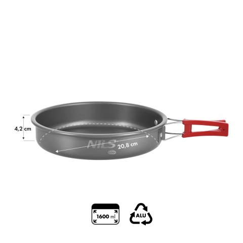 NC17116 SKŁADANA PATELNIA TURYSTYCZNA 1,6 L NILS CAMP