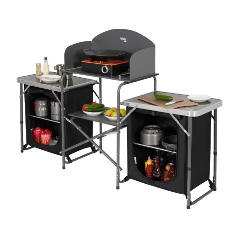 NC3042 Szafka turystyczna kuchenna NILS CAMP składana z osłoną