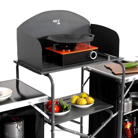 NC3042 Szafka turystyczna kuchenna NILS CAMP składana z osłoną