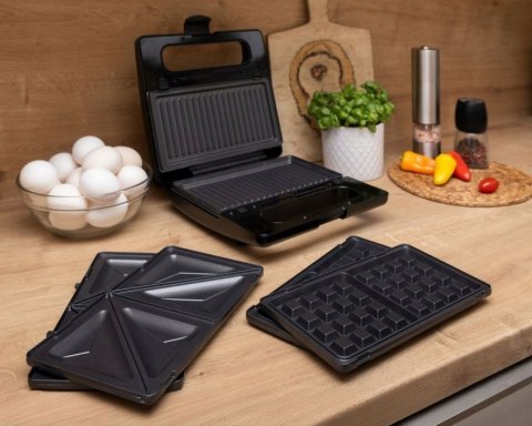 Opiekacz wielofunkcyjny 3w1 IK2503 IDEAL - GOFROWNICA, GRILL, SANDWICH 1300