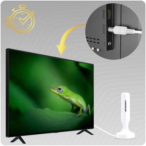 Antena wewnętrzna 360 stopni TV ultra HD 4K Berdsen BD-956 biała