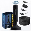 Antena wewnętrzna 360 stopni TV ultra HD 4K Berdsen BD-956 czarna