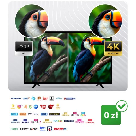 Antena wewnętrzna 360 stopni TV ultra HD 4K Berdsen BD-956 czarna