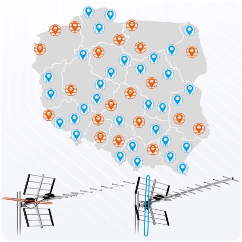 Antena zewnętrzna kierunkowa TV ultra HD 4K Berdsen BD-951