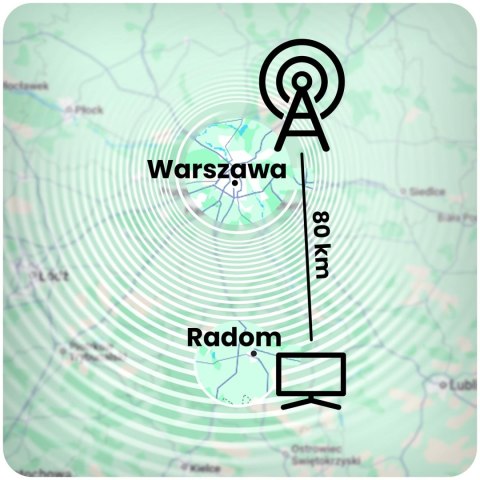 Antena zewnętrzna kierunkowa TV ultra HD 4K Berdsen BD-954