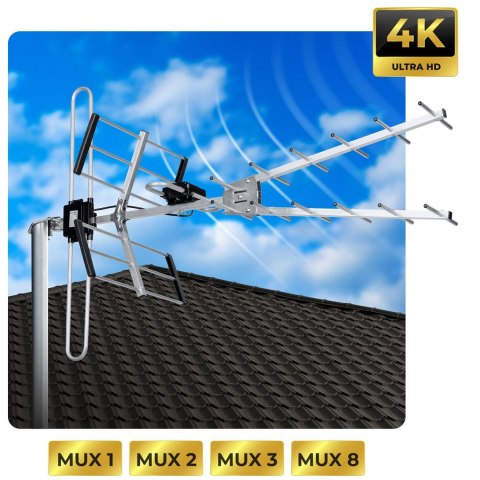 Antena zewnętrzna kierunkowa TV ultra HD 4K Berdsen BD-954
