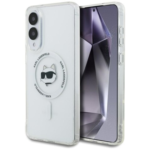 Karl Lagerfeld Button Choupette Head Printed Logo MagSafe - Etui Samsung Galaxy S25 Edge (biały) Karl Lagerfeld Button Choupette Head Printed Logo MagSafe - Etui Samsung Galaxy S25 Edge (biały)