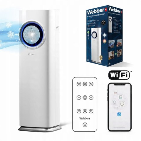 Klimatyzator przenośny METREX AC-H025A2H 3w1 Wi-Fi pompa ciepła 30m2 Klimatyzator przenośny METREX AC-H025A2H 3w1 Wi-Fi pompa ciepła 30m2