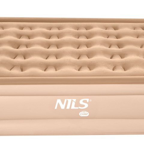 NC2808 MATERAC DWUOSOBOWY KING SIZE BEŻOWY + POMPKA ELEKTRYCZNA NILS CAMP