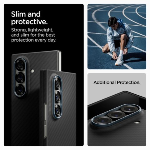 Spigen Airskin Aramid - Etui do Samsung Galaxy Z Fold 7 (Black) Spigen Airskin Aramid - Etui do Samsung Galaxy Z Fold 7 (Black)