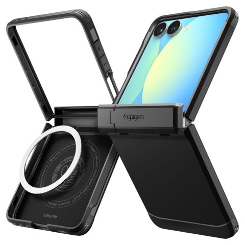 Spigen Tough Armor Pro Mag MagSafe - Etui do Samsung Galaxy Z Flip 7 (Black) Spigen Tough Armor Pro Mag MagSafe - Etui do Samsung Galaxy Z Flip 7 (Black)