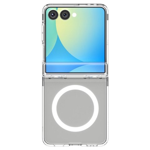 Spigen Ultra Hybrid Pro Mag MagSafe - Etui do Samsung Galaxy Z Flip 7 (Clear/White) Spigen Ultra Hybrid Pro Mag MagSafe - Etui do Samsung Galaxy Z Flip 7 (Clear/White)