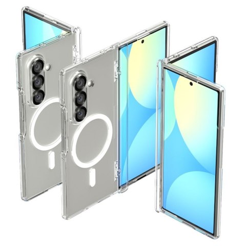 Spigen Ultra Hybrid Pro Mag MagSafe - Etui do Samsung Galaxy Z Fold 7 (Clear/White) Spigen Ultra Hybrid Pro Mag MagSafe - Etui do Samsung Galaxy Z Fold 7 (Clear/White)