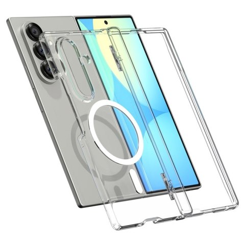 Spigen Ultra Hybrid Pro Mag MagSafe - Etui do Samsung Galaxy Z Fold 7 (Clear/White) Spigen Ultra Hybrid Pro Mag MagSafe - Etui do Samsung Galaxy Z Fold 7 (Clear/White)