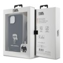 Karl Lagerfeld Crossbody Saffiano Monogram Ikonik Metal Pin - Etui iPhone 15 (czarny)