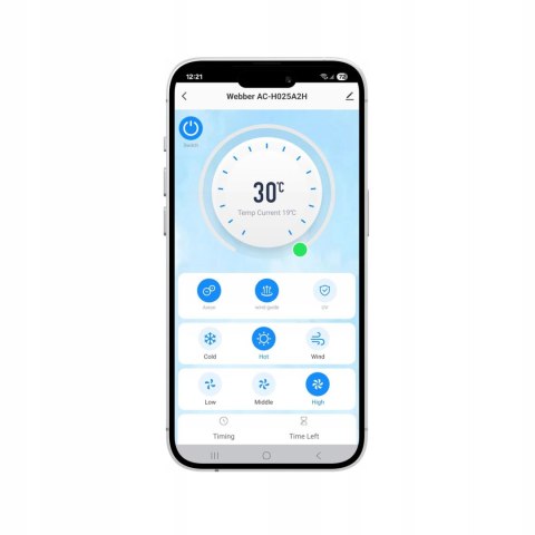 Klimatyzator przenośny METREX AC-H025A2H 3w1 Wi-Fi pompa ciepła 30m2 Klimatyzator przenośny METREX AC-H025A2H 3w1 Wi-Fi pompa ciepła 30m2