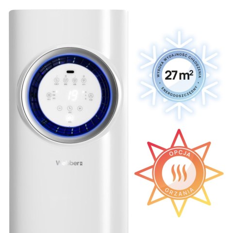 Klimatyzator przenośny METREX AC-H025A2H 3w1 Wi-Fi pompa ciepła 30m2 Klimatyzator przenośny METREX AC-H025A2H 3w1 Wi-Fi pompa ciepła 30m2