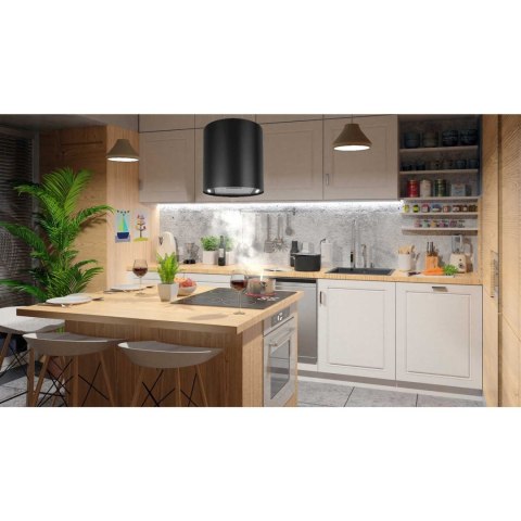 BT-227 Okap wiszący Berdsen 35cm czarny LED