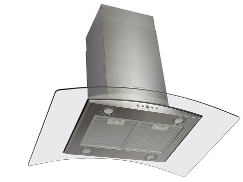 BT-224 Okap wyspowy 90cm Berdsen INOX szkło hartowane LED