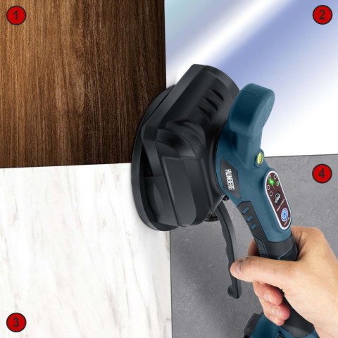 Przyssawka wibrująca do płytek próżniowa elektryczna do 100 kg Humberg HM-160