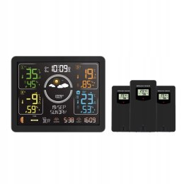 Stacja pogodowa METEO SP301 DCF 3 czujniki barometr higrometr