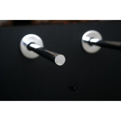 STÓŁ DO GRY W PIŁKARZYKI 142x76x88CM CZARNY STÓŁ DO GRY W PIŁKARZYKI 142x76x88CM CZARNY