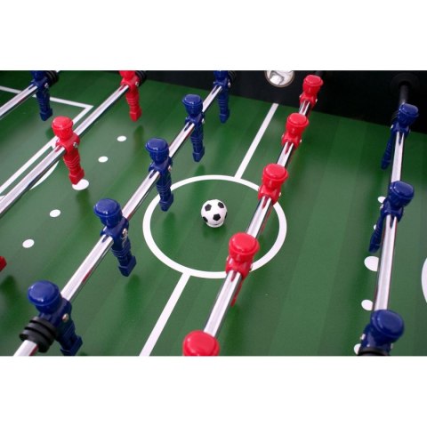 STÓŁ DO GRY W PIŁKARZYKI 142x76x88CM CZARNY STÓŁ DO GRY W PIŁKARZYKI 142x76x88CM CZARNY