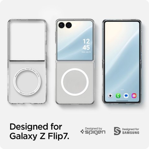 Spigen Airskin Mag MagSafe - Etui do Samsung Galaxy Z Flip 7 (Clear/White) Spigen Airskin Mag MagSafe - Etui do Samsung Galaxy Z Flip 7 (Clear/White)