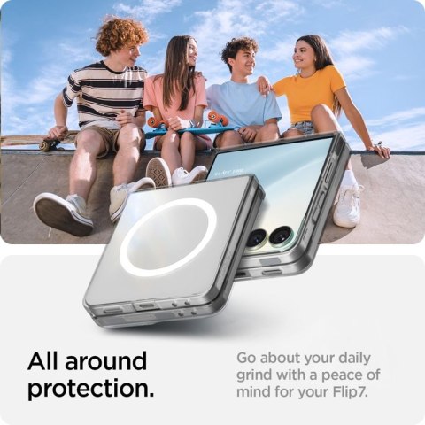 Spigen Airskin Mag MagSafe - Etui do Samsung Galaxy Z Flip 7 (Clear/White) Spigen Airskin Mag MagSafe - Etui do Samsung Galaxy Z Flip 7 (Clear/White)