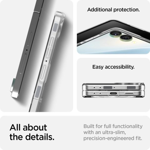 Spigen Airskin Mag MagSafe - Etui do Samsung Galaxy Z Flip 7 (Clear/White) Spigen Airskin Mag MagSafe - Etui do Samsung Galaxy Z Flip 7 (Clear/White)