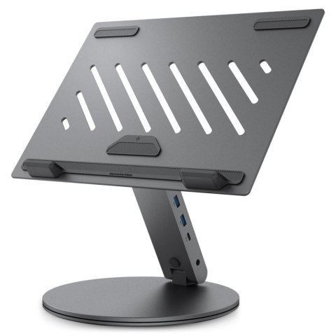 Spigen LD204H Laptop Stand Hub - Podstawka / stojak pod laptopa z Hubem 6 w 1 (Space Grey) Spigen LD204H Laptop Stand Hub - Podstawka / stojak pod laptopa z Hubem 6 w 1 (Space Grey)