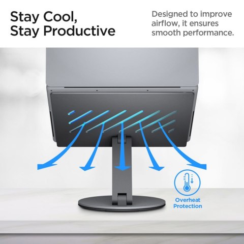 Spigen LD204H Laptop Stand Hub - Podstawka / stojak pod laptopa z Hubem 6 w 1 (Space Grey) Spigen LD204H Laptop Stand Hub - Podstawka / stojak pod laptopa z Hubem 6 w 1 (Space Grey)