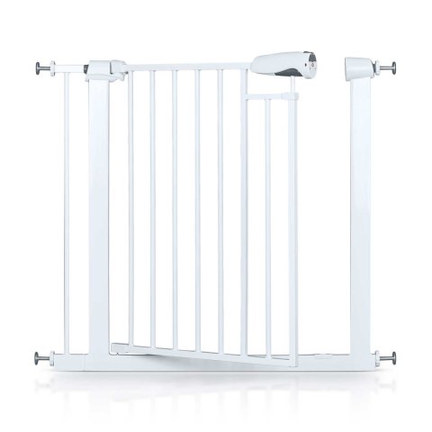 Bramka zabezpieczająca Nukido biała regulowana magnetyczna 108 cm
