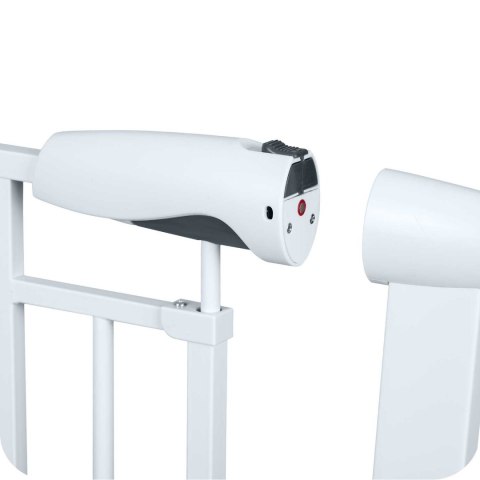 Bramka zabezpieczająca Nukido biała regulowana magnetyczna 108 cm