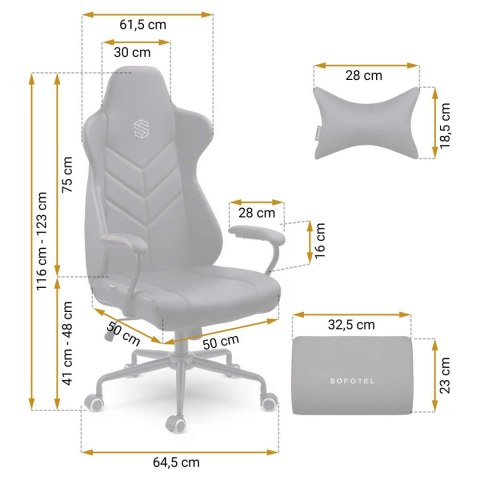 Fotel biurowy Sofotel Werona czarny 2580 ergonomiczny z poduszkami