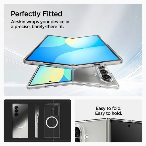 Spigen Airskin Mag MagSafe - Etui do Samsung Galaxy Z Fold 7 (Clear/White) Spigen Airskin Mag MagSafe - Etui do Samsung Galaxy Z Fold 7 (Clear/White)