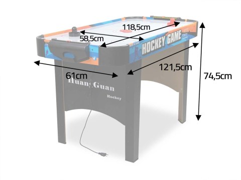 NS-425 stół do gry Air Hockey Neo-Sport 137x69x79,5 cm z wentylatorem