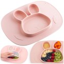 Talerzyk dla dzieci silikonowy do karmienia Królik Ricokids
