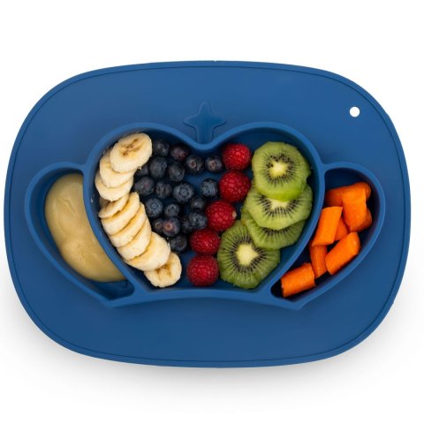 Talerzyk dla dzieci silikonowy do karmienia korona Ricokids