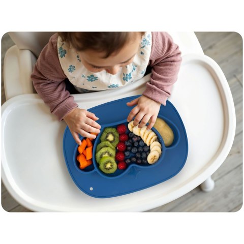 Talerzyk dla dzieci silikonowy do karmienia korona Ricokids
