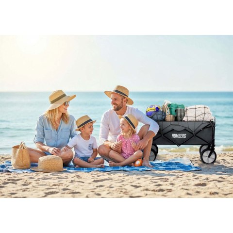 Wózek transportowy, składany z siatką 80L Humberg HM-511