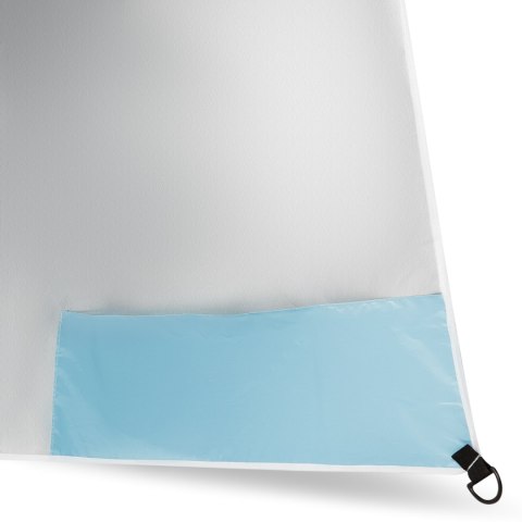 Nc17114 Parasol/Parawan Plażowy 2W1 Xxl 240 Cm Niebieski Nils