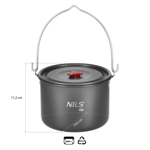 NC17117 GARNEK TURYSTYCZNY Z POKRYWKĄ 4 L NILS CAMP