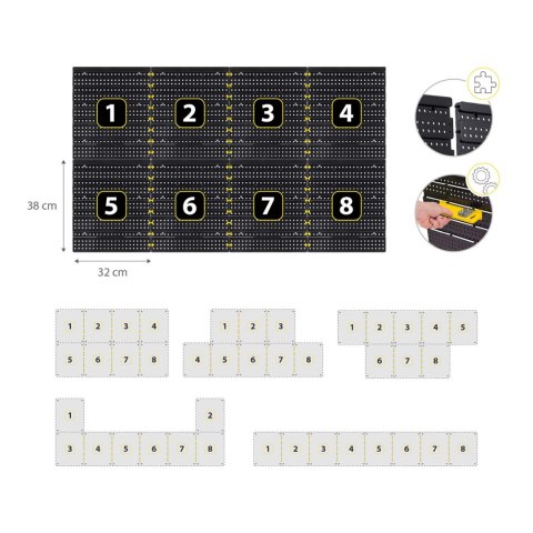 Tablica narzędziowa warsztatowa 128 x 76 cm Humberg HM-580